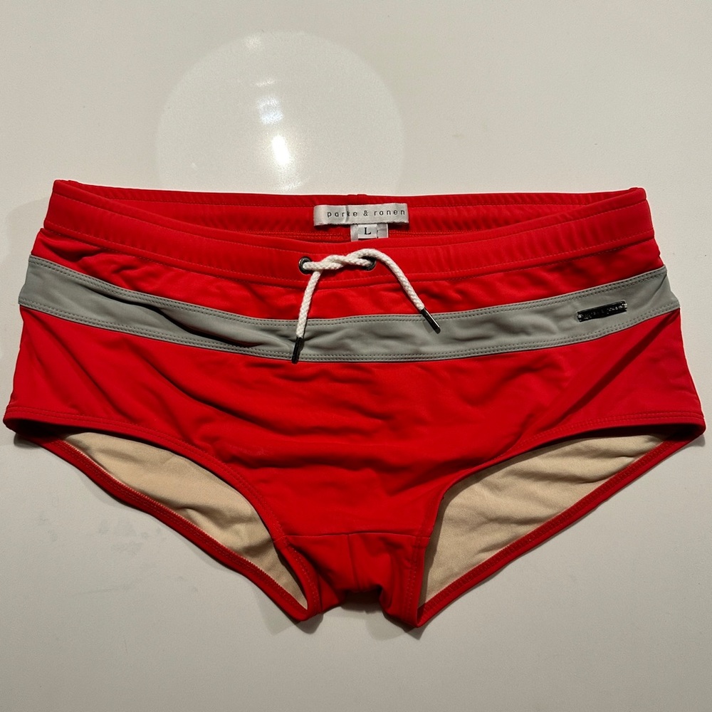 Men's swimwear Parke & Ronen Large swim trunks. Square cut.